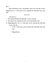 Đề tài Phân tích khái niệm cán bộ, công chức theo Luật cán bộ, công chức và chỉ ra những điểm mới so với khái niệm cán bộ, công chức theo Pháp lệnh cán bộ, công chức