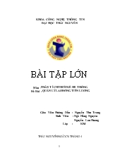 Đề tài Phân tích thiết kế hệ thống quản lý lao động tiền lương