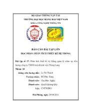 Đề tài Phân tích thiết kế hệ thống quản lý nhân sự, tiền lương công ty TNHH một thành viên Thăng Long