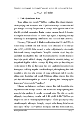 Đề tài Pháp luật nhượng quyền thương mại (Franchise) và thực tiễn áp dụng tại Việt Nam)