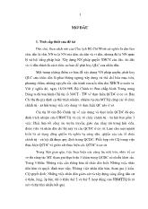Đề tài Phát huy vai trò của Mặt trận Tổ quốc Việt Nam trong thực hiện Quy chế dân chủ ở cơ sở
