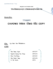 Đề tài TTcopy - Chương trình tăng tốc copy