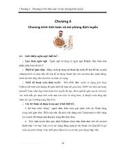 Định tuyến IP - Chương 6: Chương trình tín toán và mô phỏng định tuyến