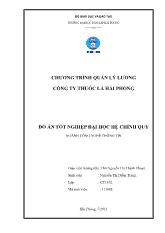 Đồ án Chương trình quản lý lương công ty thuốc lá Hải Phòng
