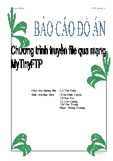 Đồ án Chương trình truyền File qua mạng MyTinyFTP