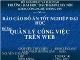 Đồ án Quản lý công việc trên Web (Slide)