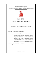 Đồ án Quản lý hệ thống khách sạn tại công ty khách sạn du lịch Sài Gòn