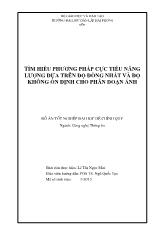 Đồ án Tìm hiểu phương pháp cực tiểu năng lượng dựa trên độ đồng nhất và độ không ổn định cho phân đoạn ảnh