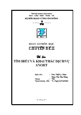 Đồ án Tìm hiểu và khai thác dịch vụ SNORT