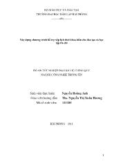 Đồ án Xây dựng chương trình hỗ trợ xếp lịch thời khóa biểu cho đào tạo và học tập tín chỉ