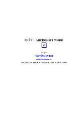 Giáo trình Tin học văn phòng - Phần 1: Microsoft Word
