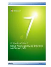 Hệ điều hành Windows 7: Những tính năng hữu ích dành cho người dùng cuối