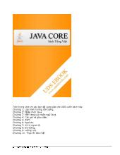 Java Core - Sách tiếng Việt