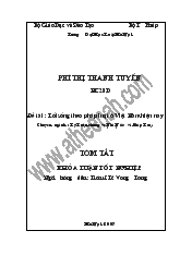 Khóa luận Lối Sống theo pháp luật ở Việt Nam hiện nay