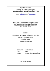 Luận văn Xây dựng hệ thống hỗ trợ giao tiếp trong doanh nghiệp