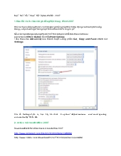 Một số thủ thuật sử dụng Word 2007