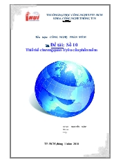 Tiểu luận Thiết kế chương quản lí yêu cầu phần mềm