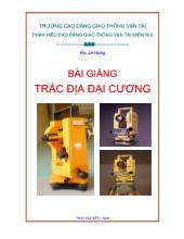 Bài giảng trắc địa đại cương