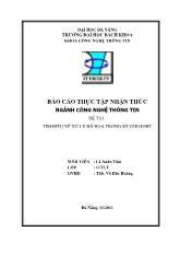 Báo cáo Thực tập Tìm hiểu về xử lý đồ họa trong Silverlight