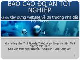 Báo cáo Xây dựng website về thị trường nhà đất Hải Phòng