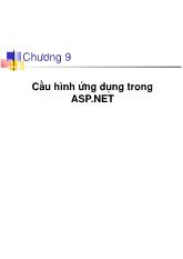 Đề tài Cấu hình ứng dụng trong ASP.net