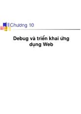 Đề tài Debug và triển khai ứng dụng duyệt Web