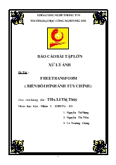 Đề tài Free transform ( biến đổi hình ảnh tùy chỉnh )