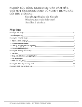 Đề tài Nghiên cứu công nghệ điện toán đám mây để viết một số chương trình- Google App Engine của Google, Window Azure của Microsoft, Sun Cloud của Sun
