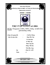 Đề tài Tổng quan về HDL, VHDL, Verilog và thiết kế bộ giải mã dùng verilog