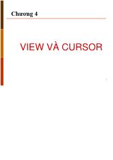 Đề tài View và cursosr