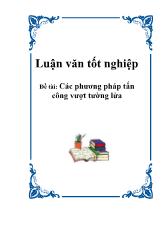 Đồ án Các phương pháp tấn công vượt tường lửa