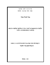 Đồ án Phần mềm thông tin chứng khoán trên nền Android (Client)