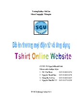 Đồ án Xây dựng hệ thống bán hàng trực tuyến TshirtOnline