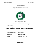 Tiểu luận Quản trị mạng và nghi thức quản trị mạng