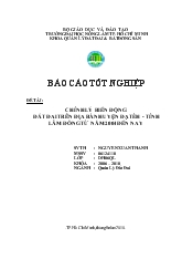 Báo cáo Chỉnh lý biến động đất đai trên địa bàn huyện đạ tẻh - Tỉnh lâm đồng từ năm 2004 đến nay