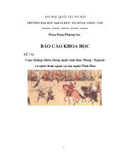 Đề tài Cuộc kháng chiến chống quân xâm lược Mông -Nguyên và nghệ thuật quân sự của người Nhật Bản