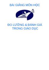 Đề tài Đo lường và đánh giá trong giáo dục