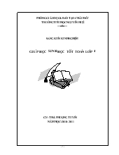 Đề tài Giúp học sinh học tốt toán lớp 4