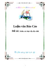 Đề tài Khảo sát thực địa địa chất