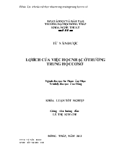 Đề tài Lợi ích của việc học nhạc ở trường trung học cơ sở
