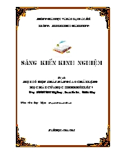 Đề tài Một số biện pháp nâng cao chất lượng học hát của học sinh khối lớp 9