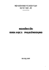 Đề tài Nghiên cứu khoa học sư phạm ứng dụng