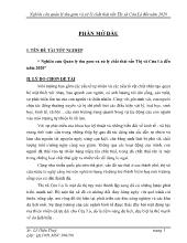 Đề tài Nghiên cứu quản lý thu gom và xử lý chất thải rắn Thị xã Cửa Lò đến năm 2020