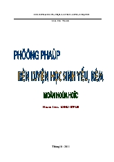 Đề tài Phương pháp rèn luyện học sinh yếu kém môn Hóa Học
