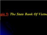 Đề tài Tìm hiểu Ngân hàng nhà nước Việt Nam (The State Bank Of Vietnam)