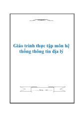 Giáo trình thực tập môn hệ thống thông tin địa lý