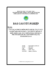 Luận văn Ứng dụng phần mềm phân hệ quản lý đất đai kê khai đăng ký, cập nhật chỉnh lý biến động, quản lý hồ sơ địa chính xã phước khánh, huyện nhơn trạch, tỉnh Đồng Nai