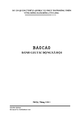 Báo cáo đánh giá tác động xã hội