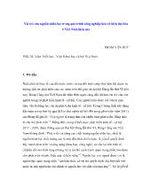 Báo cáo Nghiên cứu khoa học Vai trò của nguồn nhân lực trong quá trình công nghiệp hóa và hiện đại hóa ở Việt Nam hiện nay