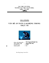 Chuyên đề Vấn đề an toàn lao động trong thực tế